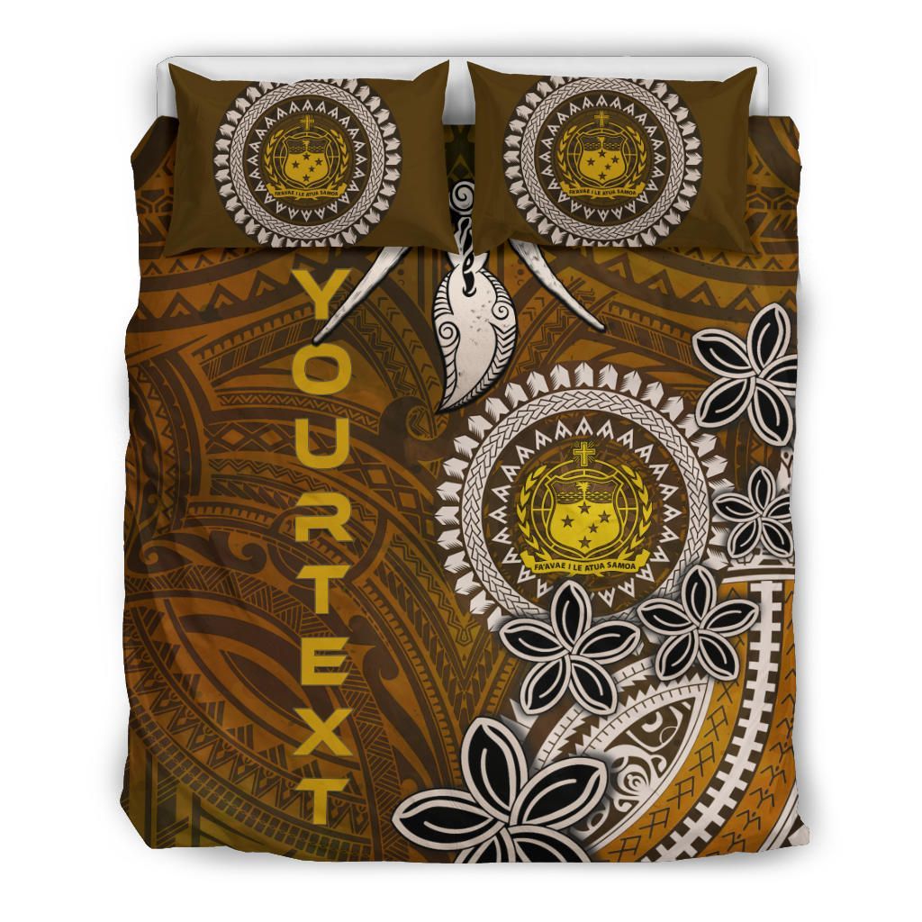Samoa Custom Personalised Bedding Sets - Polynesian Boar Tusk