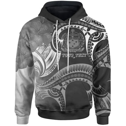 Samoa Custom Personalised Hoodie - Samoa Seal Wave Style (Black)