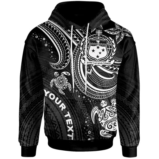 Samoa Custom Personalised Hoodie - White Turtle