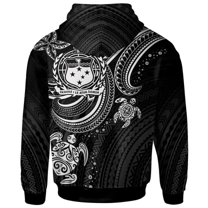 Samoa Custom Personalised Hoodie - White Turtle