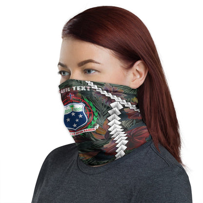 Samoa Custom Personalised Neck Gaiter - Polynesian Chain