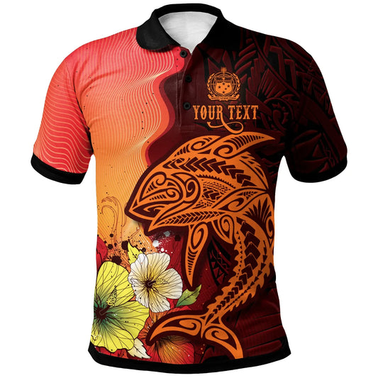 Samoa Custom Personalised Polo Shirt - Tribal Tuna Fish