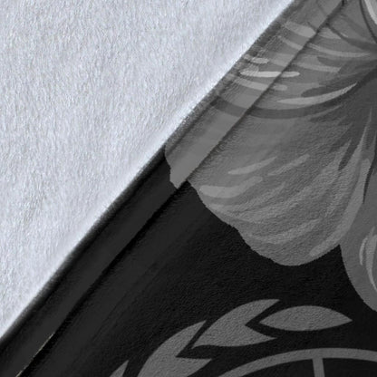 Samoa Custom Personalised Premium Blanket - Samoa Seal Wave Style (Black)