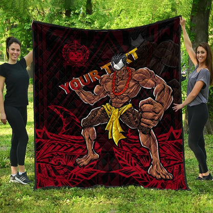 Samoa Custom Personalised Premium Quilt - The Samoa Warrior Strong