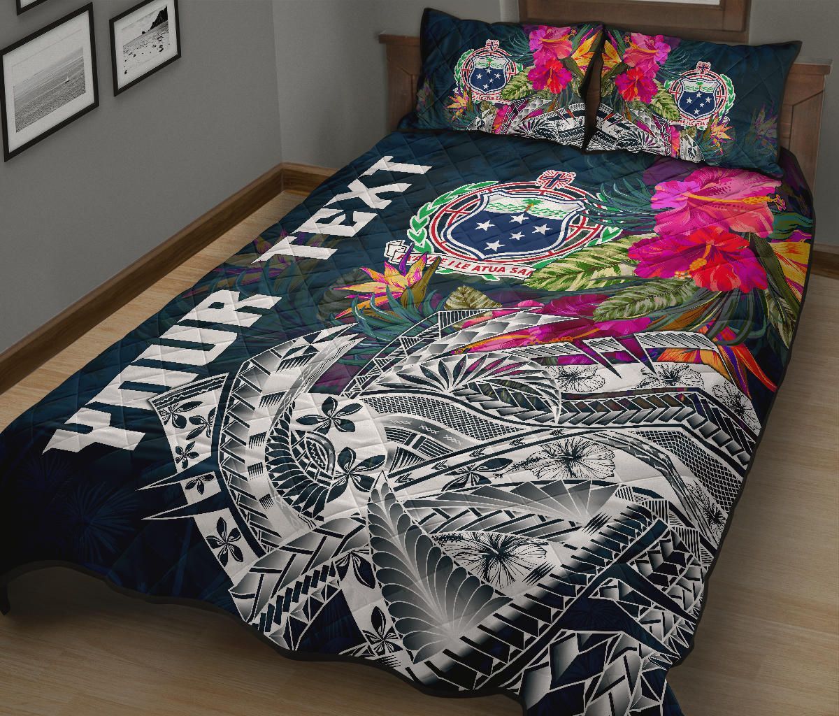 Samoa Custom Personalised Quilt Bed Set - Summer Vibes
