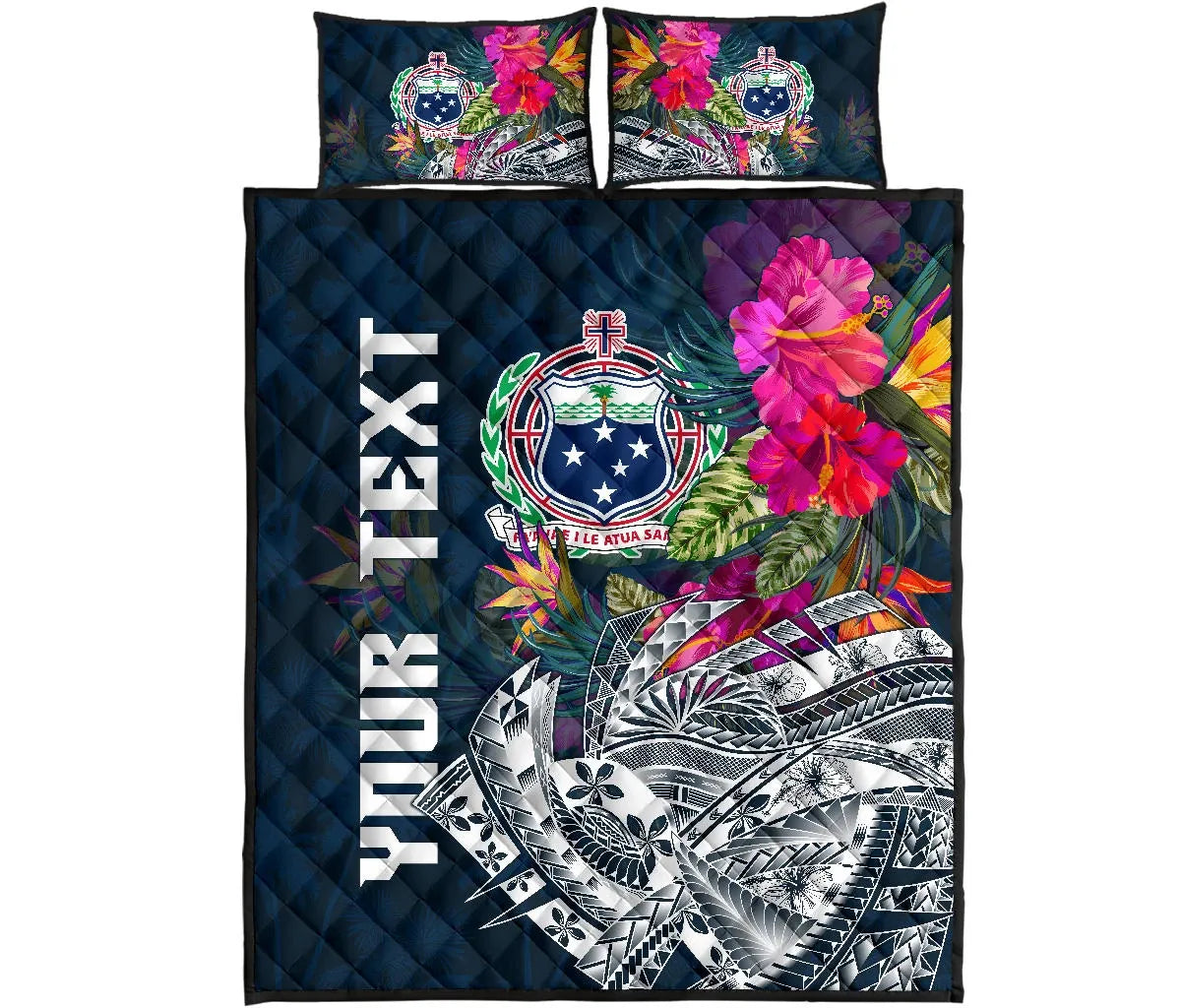 Samoa Custom Personalised Quilt Bed Set - Summer Vibes