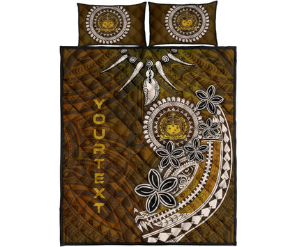 Samoa Custom Personalised Quilt Bed Sets - Polynesian Boar Tusk