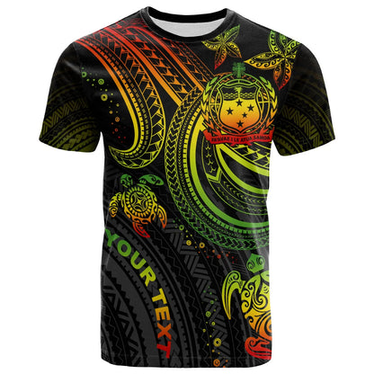 Samoa Custom Personalised T-shirt - Reggae Turtle