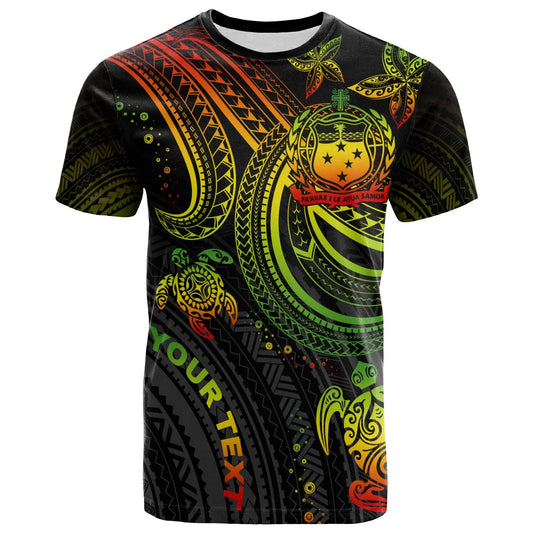 Samoa Custom Personalised T-shirt - Reggae Turtle