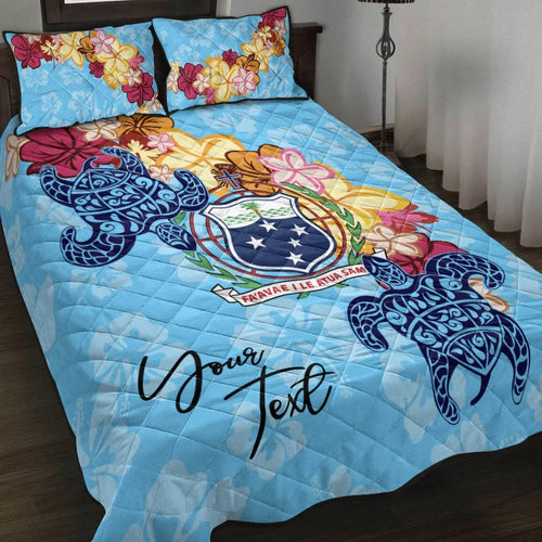 Samoa Custom Personalised Quilt Bed Set - Tropical Style