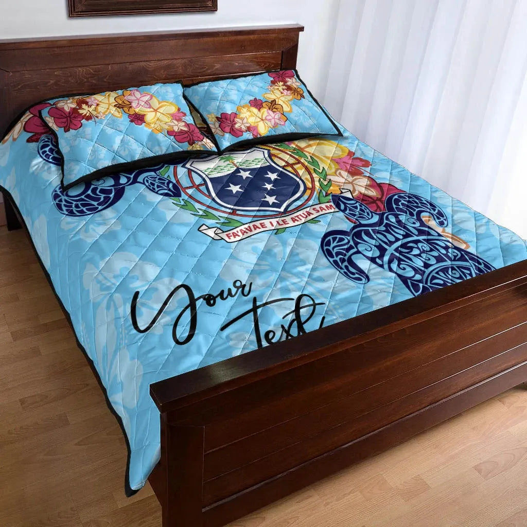 Samoa Custom Personalised Quilt Bed Set - Tropical Style