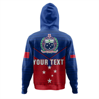 Samoa Hoodie Custom Polynesian Tribal Sport Style