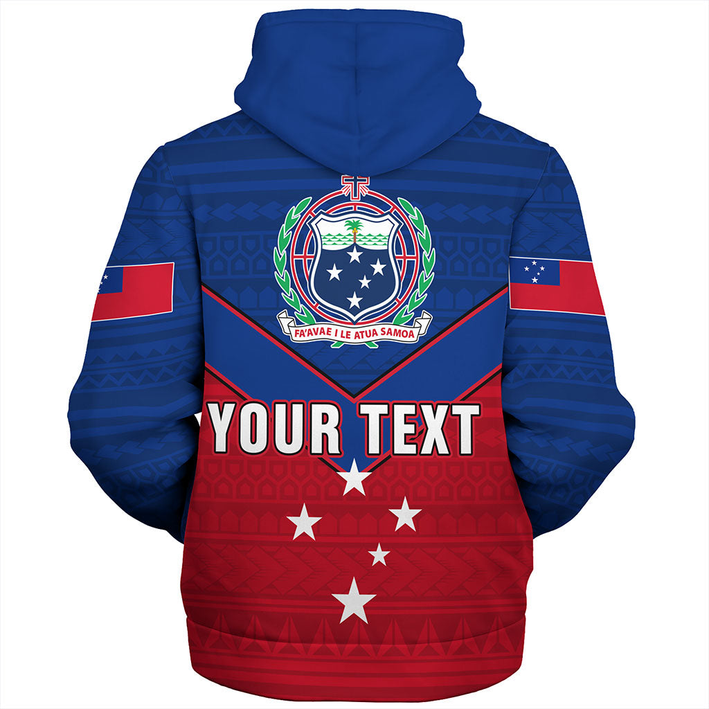 Samoa Sherpa Hoodie Custom Polynesian Tribal Sport Style