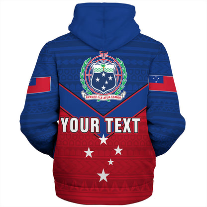Samoa Sherpa Hoodie Custom Polynesian Tribal Sport Style