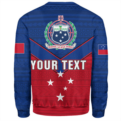 Samoa Sweatshirt Custom Polynesian Tribal Sport Style