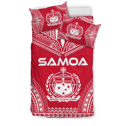 Samoa Flag Polynesian Chief Duvet Cover Set