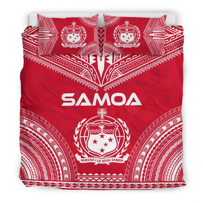 Samoa Flag Polynesian Chief Duvet Cover Set