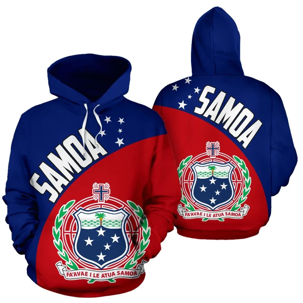 Samoa Hoodie - Samoa Flag Coat Of Arms
