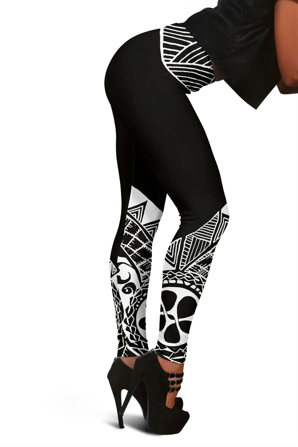 Samoa Legging - Polynesian White Version