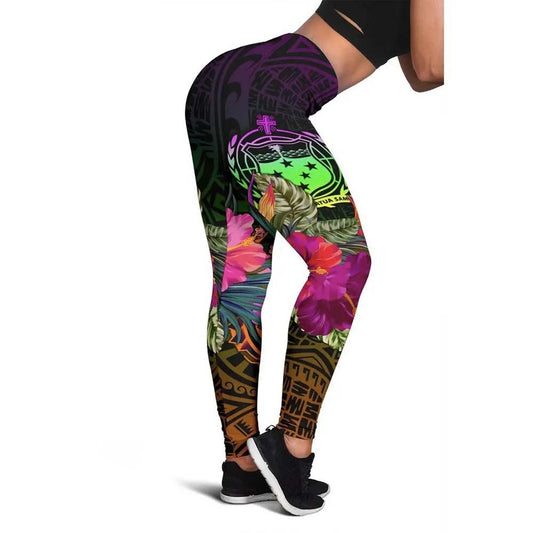 Samoa Legging - Summer Hibiscus