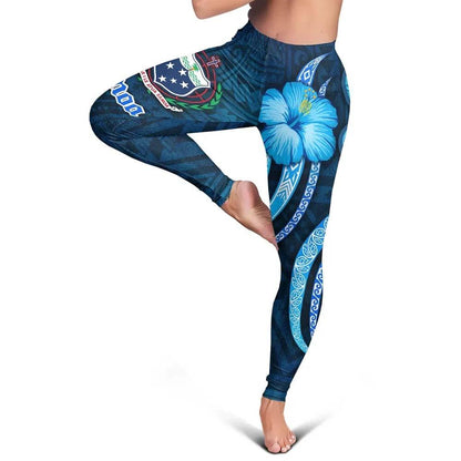 Samoa Legging -Turtle and Tribal Tattoo Of Polynesian