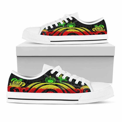 Samoa Low Top Canvas Shoes - Reggae Tentacle Turtle