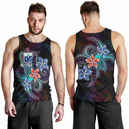Samoa Men Tank Top - Plumeria Flowers Style