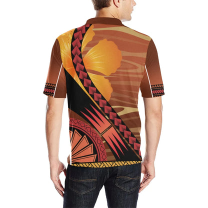 Kosrae All Over Print Polo Shirt - Kosrae Flag Sport Style