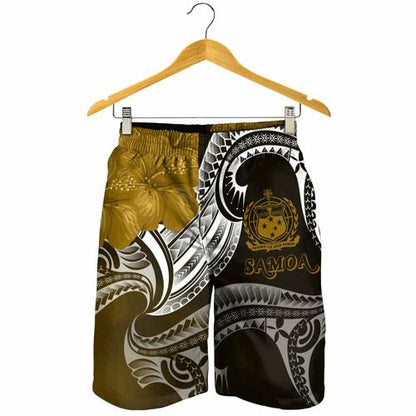 Samoa Men Shorts - Samoa Seal Wave Style (Gold)