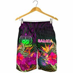 Samoa Men Shorts - Summer Hibiscus