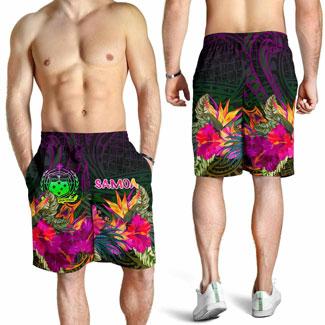 Samoa Men Shorts - Summer Hibiscus