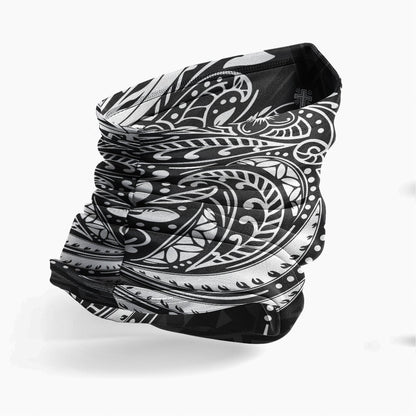 Samoa Neck Gaiter - Floral Tattoo White