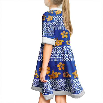 Samoa Women and Kid Christmas Dress Pattern Islands