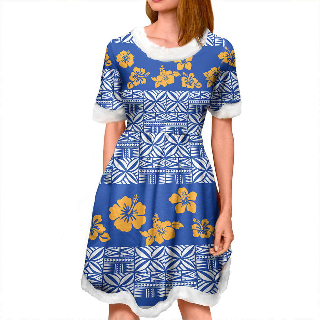 Samoadress Patterns Samoa Women and Kid Christmas Dress Pattern Islands | Polynesian.co