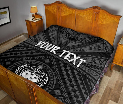 Samoa Personalised Premium Quilt  - Samoa Seal In Polynesian Tattoo Style