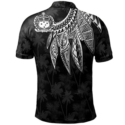 Samoa Polo Shirt - Polynesian Wings (White)