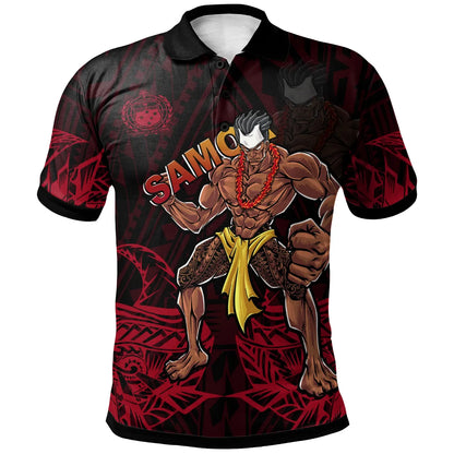 Samoa Polo Shirt - The Samoa Warrior Strong