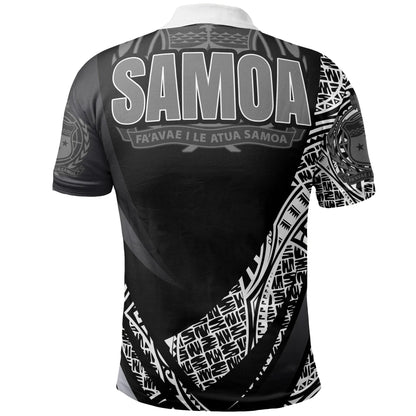 Samoa Polo Shirt - White Polynesian Patterns Sport Style
