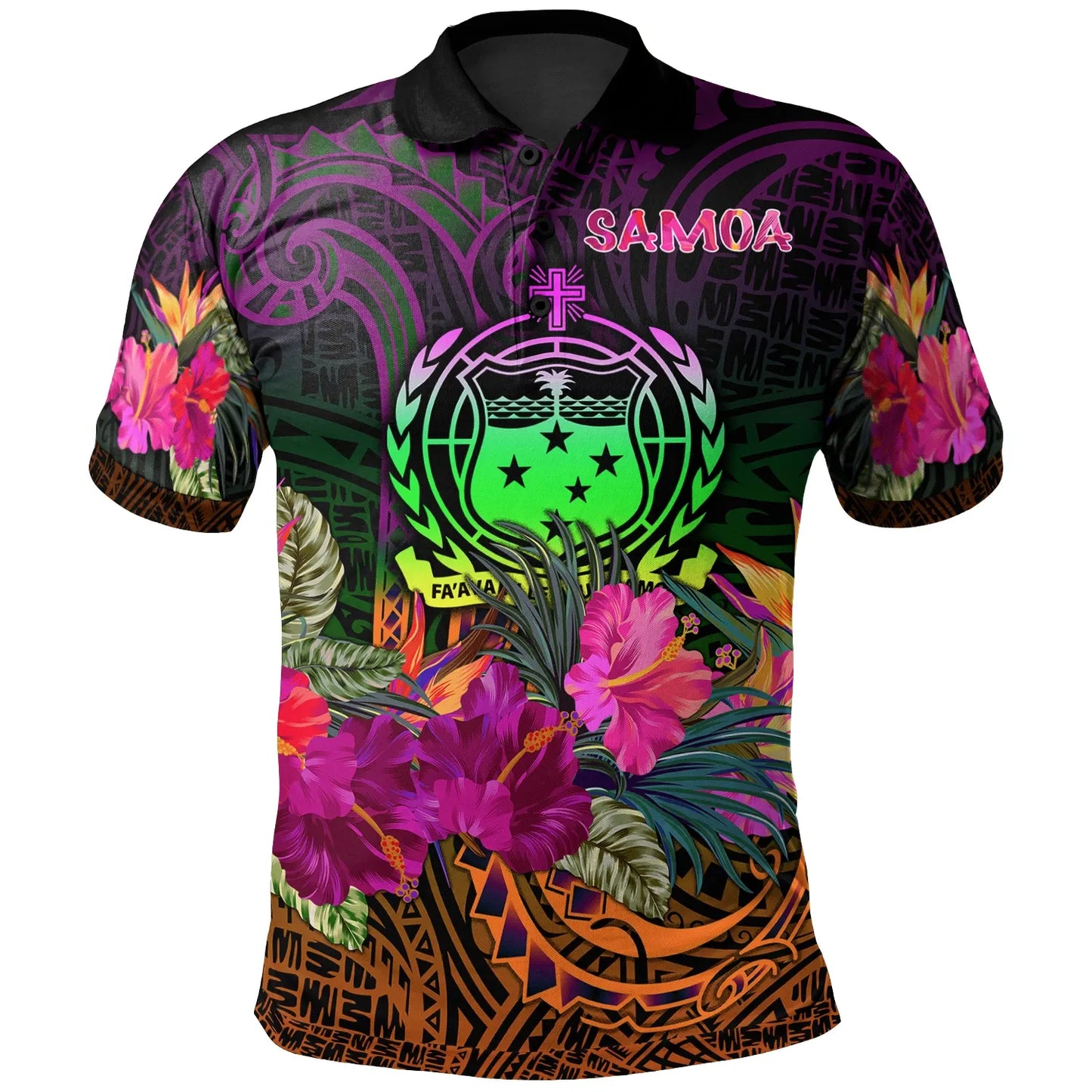 Samoa Polo - Summer Hibiscus