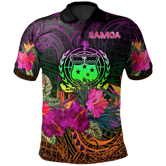 Samoa Polo - Summer Hibiscus