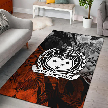 Samoa Polynesian Area Rug - Vintage Polynesian Style