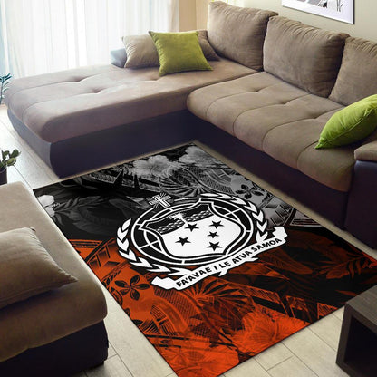 Samoa Polynesian Area Rug - Vintage Polynesian Style