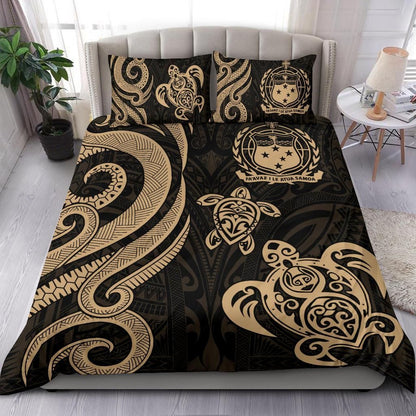Samoa Polynesian Bedding Set - Gold Tentacle Turtle