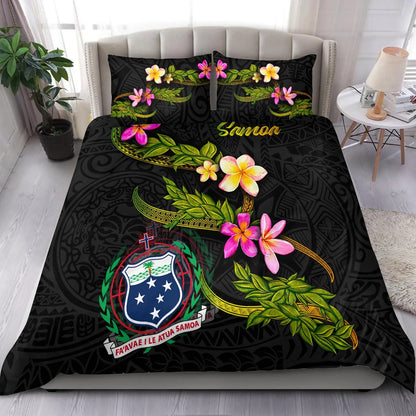 Samoa Polynesian Bedding Set - Plumeria Tribal