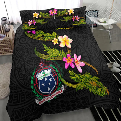 Samoa Polynesian Bedding Set - Plumeria Tribal
