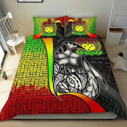 Samoa Polynesian Bedding Set Reggae - Turtle With Hook