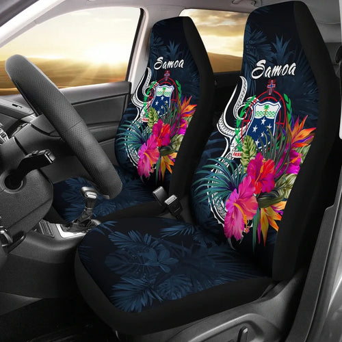 Samoa Polynesian Car Seat Covers - Tropical Flowers