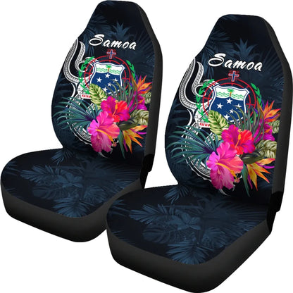 Samoa Polynesian Car Seat Covers - Tropical Flowers