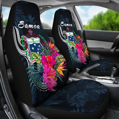 Samoa Polynesian Car Seat Covers - Tropical Flowers