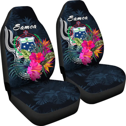 Samoa Polynesian Car Seat Covers - Tropical Flowers